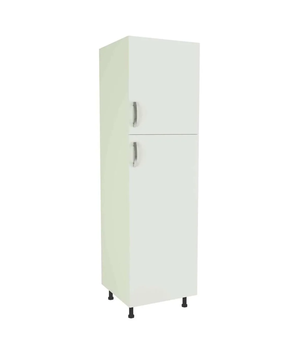 Columna de cocina de 2 puertas en blanco. 213 cm(alto)60 cm(ancho)60 cm(largo)