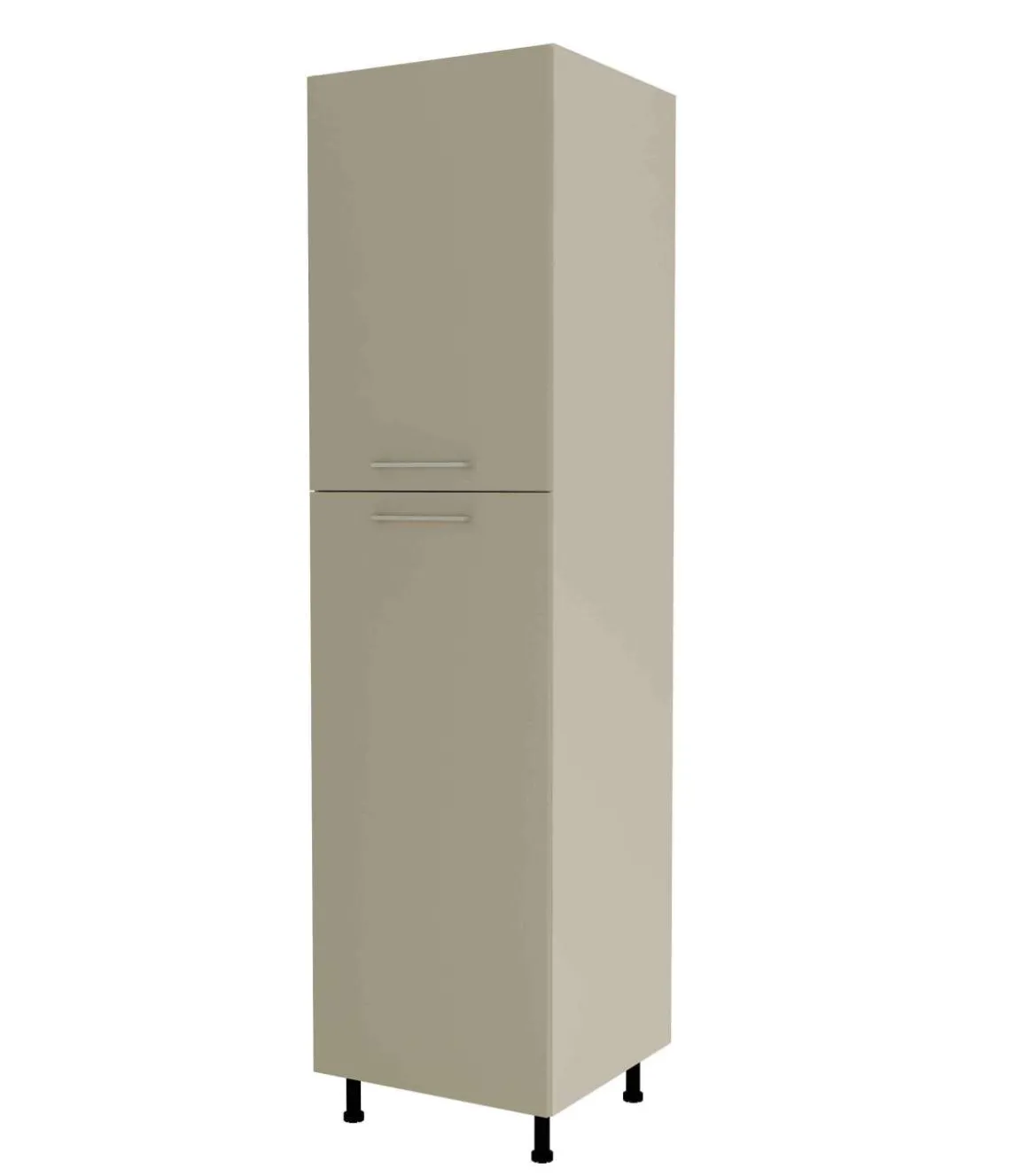 Columna despensero con 2 puertas con acabado visón, 235 cm(alto)60 cm(ancho)58 cm(largo)