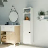 Columna para baño Nadia acabado blanco, 150 cm(alto) 36,5 cm(ancho) 30 cm(largo)
