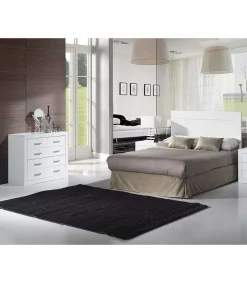Comoda 4 Cajones Dormitorio Juvenil o Matrimonio en acabado blanco 80 cm(alto)95 cm(ancho)40 cm(largo)