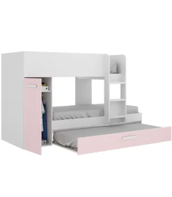 Conjunto de cama tren Orcera en rosa 150 cm(alto)243 cm(ancho)111 cm(largo)