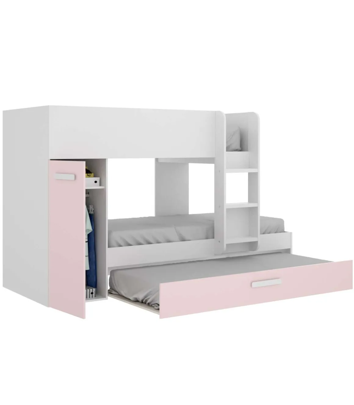 Conjunto de cama tren Orcera en rosa 150 cm(alto)243 cm(ancho)111 cm(largo)