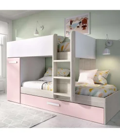 Conjunto de cama tren Orcera en rosa 150 cm(alto)243 cm(ancho)111 cm(largo)
