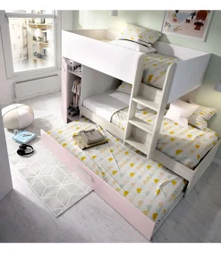 Conjunto de cama tren Orcera en rosa 150 cm(alto)243 cm(ancho)111 cm(largo)