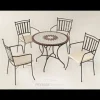 Conjunto de mesa y 4 sillones con cojines para jardin Estela/Shifa-90/4.