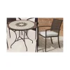 Conjunto de mesa y 4 sillones con cojines para jardin Estela/Bahia-90/4.