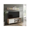 Conjunto salon television Gala acabado roble/blanco 50 cm(alto)135 cm(ancho)40 cm(largo)