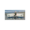 Conjunto terraza jardín aluminio Adel-77 con estructura en antracita.