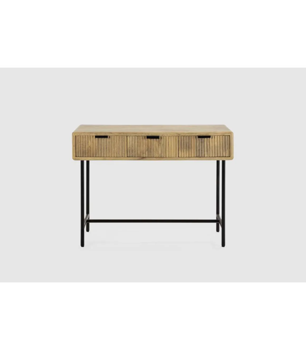 Consola 3 cajones Michel acabado madera de mango. 76cm(alto) 100cm(ancho) 38cm(prof).