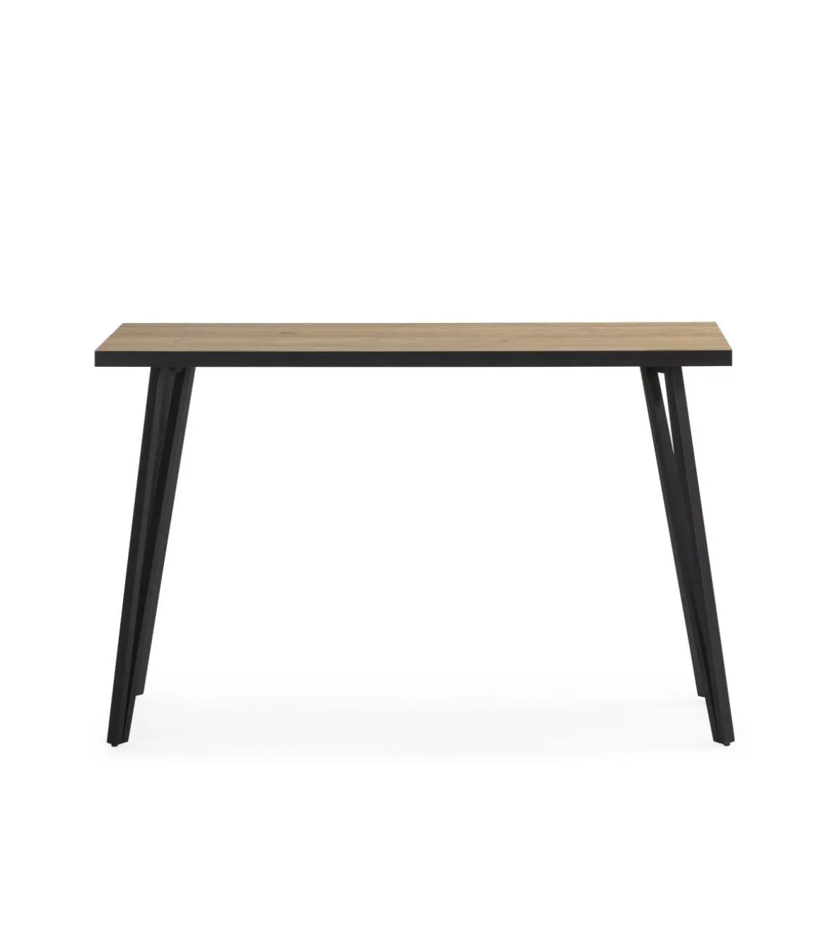 Consola para recibidor 1 cajón Mateo acabado bocamina/negro, 77cm(alto) 120cm(ancho) 40cm(fondo)