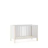 Cuna infantil DYLAN acabado blanco/cera blanca, 80cm(alto) 123cm(ancho) 65.5cm(fondo)