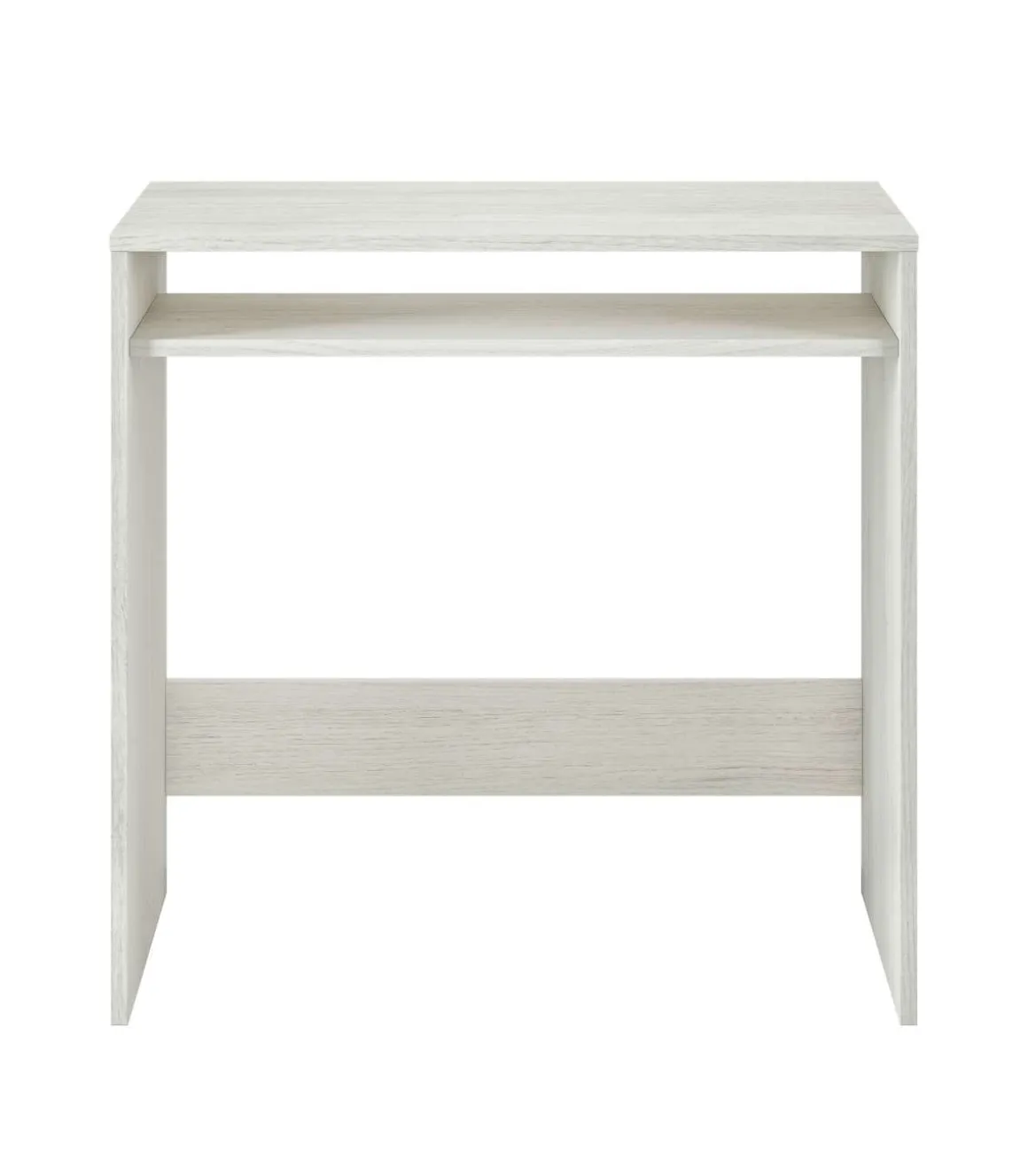 Escritorio Austin con hueco interior fijo en blanco alpes. 78 cm (alto), 79 cm (ancho), 43 cm (fondo)
