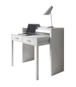 Escritorio extensible Osaka blanco artik 87.5 cm(alto)98.5 cm(ancho)36-66 cm(largo)