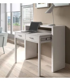 Escritorio extensible Osaka blanco artik 87.5 cm(alto)98.5 cm(ancho)36-66 cm(largo)