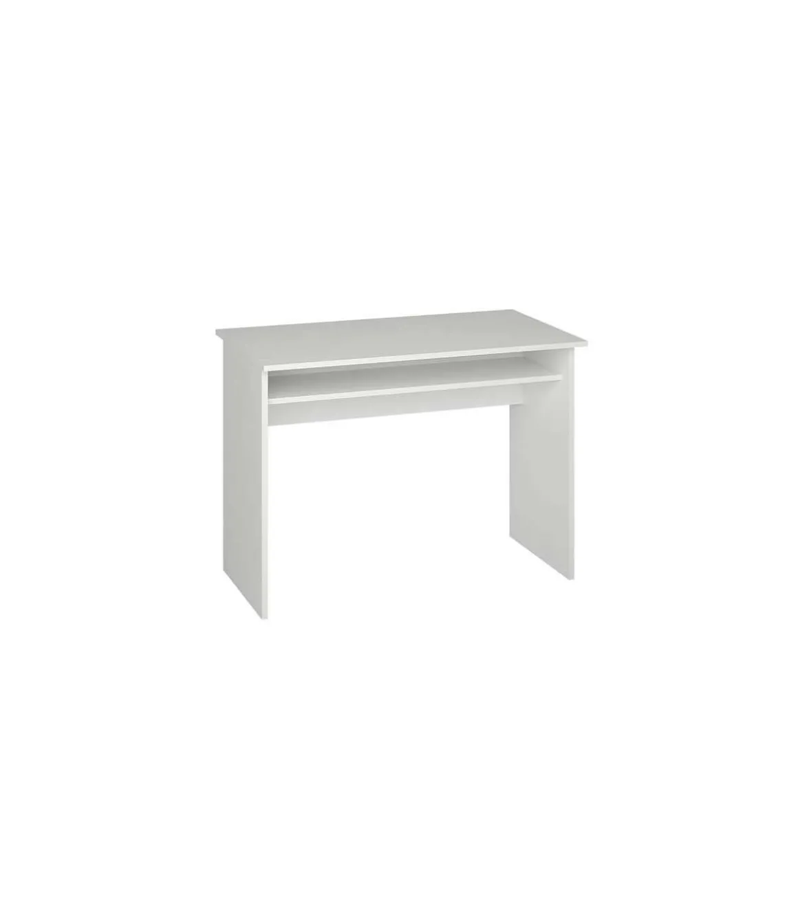 Escritorio Tierra color blanco con balda interior fija. 74 cm(alto)90 cm(ancho)50 cm(fondo)