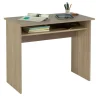 Escritorio Tierra color roble con balda interior fija. 74 cm(alto)90 cm(ancho)50 cm(fondo)