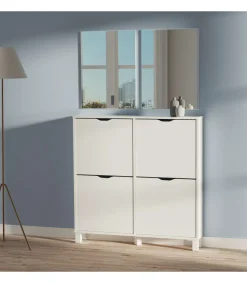 Espejo moderno para baño Neutro, 59.5cm(ancho) 44cm(altura) 2cm(fondo)