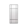 Espejo moderno tipo ventana Orlando acabado marco negro, 70cm(ancho) 170cm(altura) 3.5cm(fondo)