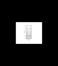 Espejo moderno tipo ventana Orlando acabado marco negro, 70cm(ancho) 170cm(altura) 3.5cm(fondo)
