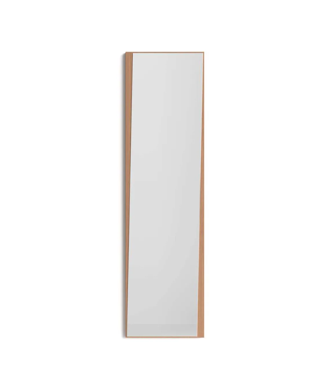 Espejo vestidor mod. 582 en nogal claro. 46cm(ancho) 167cm(altura) 2.3cm(fondo)