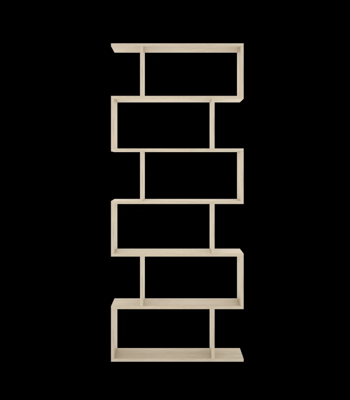 Estantería alta Ibros en natural 190 cm(alto)80 cm(ancho)25 cm(fondo).