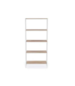 Estantería alta Jack acabado roble nordish/blanco, 180 cm(alto) 80 cm(ancho)28 cm(fondo)
