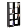 Estantería alta kubox 2x4 acabado negro, 146 cm(alto)76 cm(ancho)29 cm(fondo) .