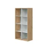 Estantería cubos acabado blanco artik/roble 137cm(alto) 71,5cm(ancho) 33cm(fondo).