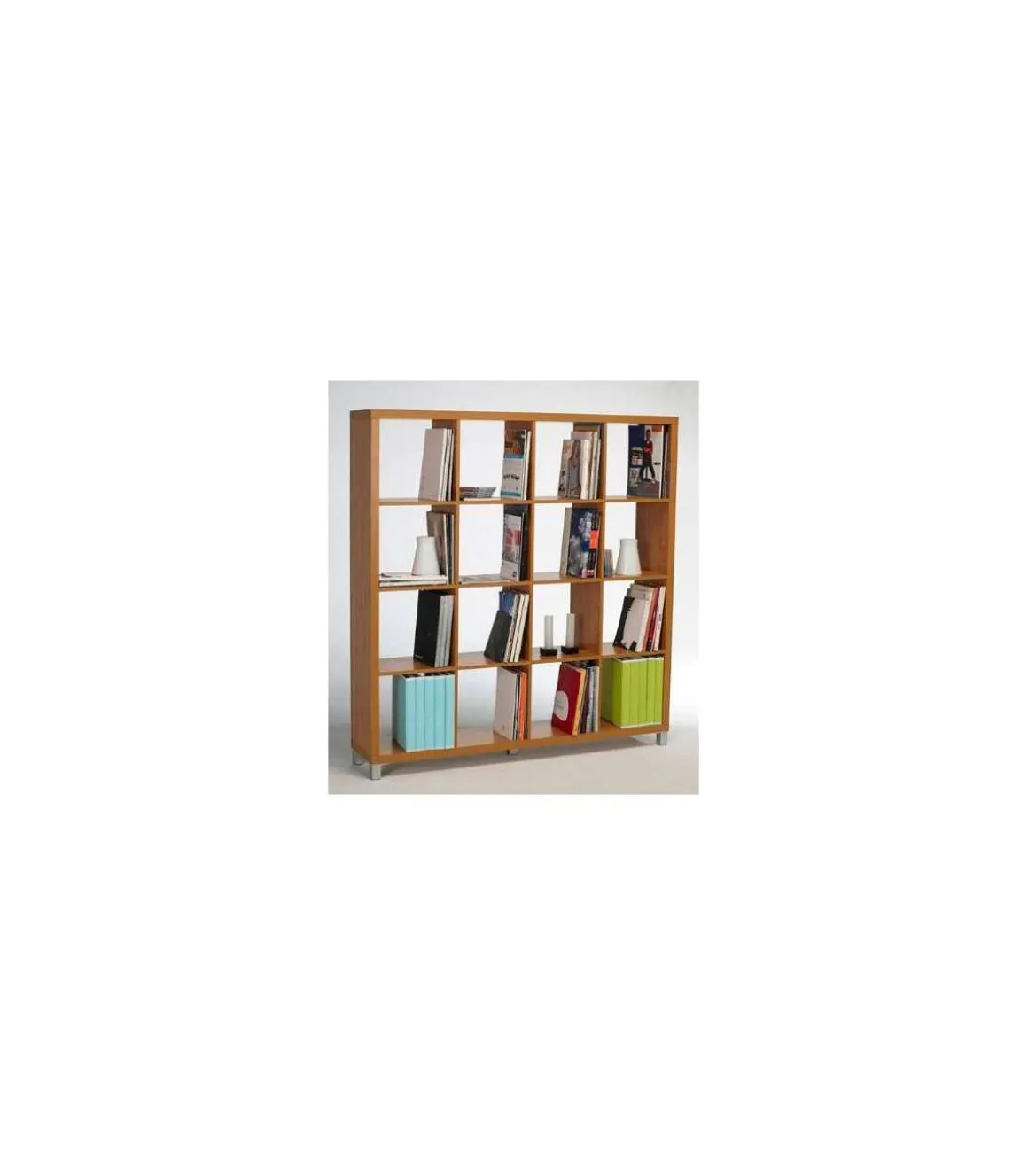 Estantería grande kubox 4x4 acabado maple, 153 cm(alto)146 cm(ancho)29 cm(fondo)