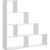Estantería Iznatoraf en blanco brillo 145 cm(alto)145 cm(ancho)29 cm(fondo). .