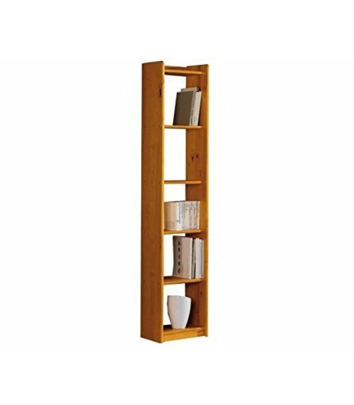 Estantería modelo Altea en acabado madera maciza de pino color miel 200 cm(alto)40 cm(ancho)28 cm(largo)
