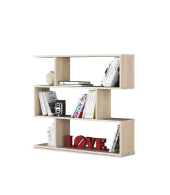 Estanteria Corea baja en roble canadian 97 cm(alto)110 cm(ancho)24 cm(fondo) .