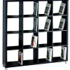 Estanteria grande kubox 4x4 acabado negro, 153 cm(alto)146 cm(ancho)29 cm(fondo)