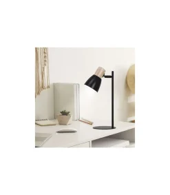 Flexo modelo Cabin acabado negro-madera 42cm(alto) 15cm(ancho) 20 cm(fondo
