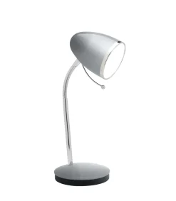 Flexo Peonia acabado plata 28 cm(alto)13.5 cm(ancho)13.5 cm(largo