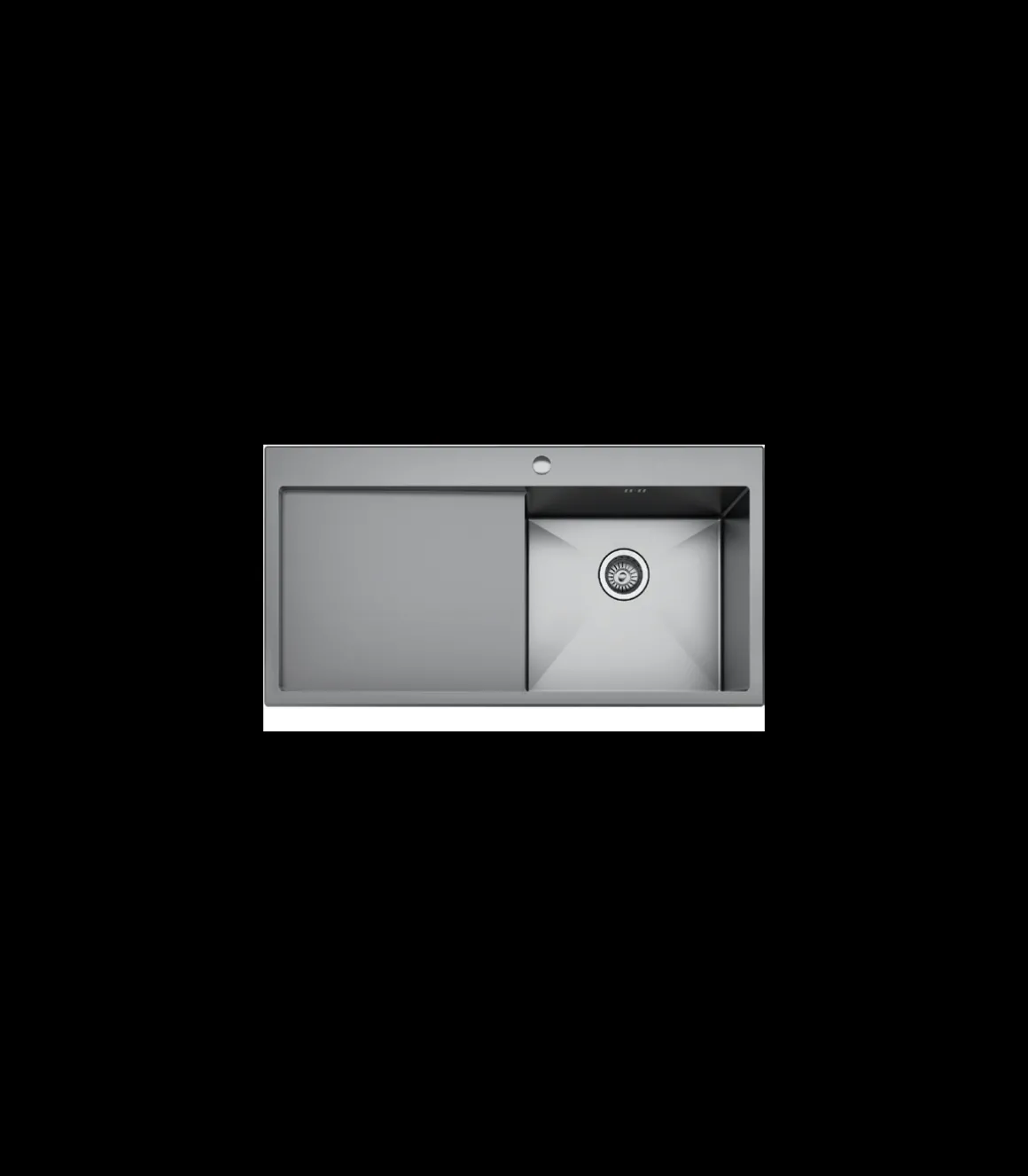 Fregadero con escurridor a la izquierda Italia 100 cm(largo) 51 cm(ancho) 20 cm(alto)