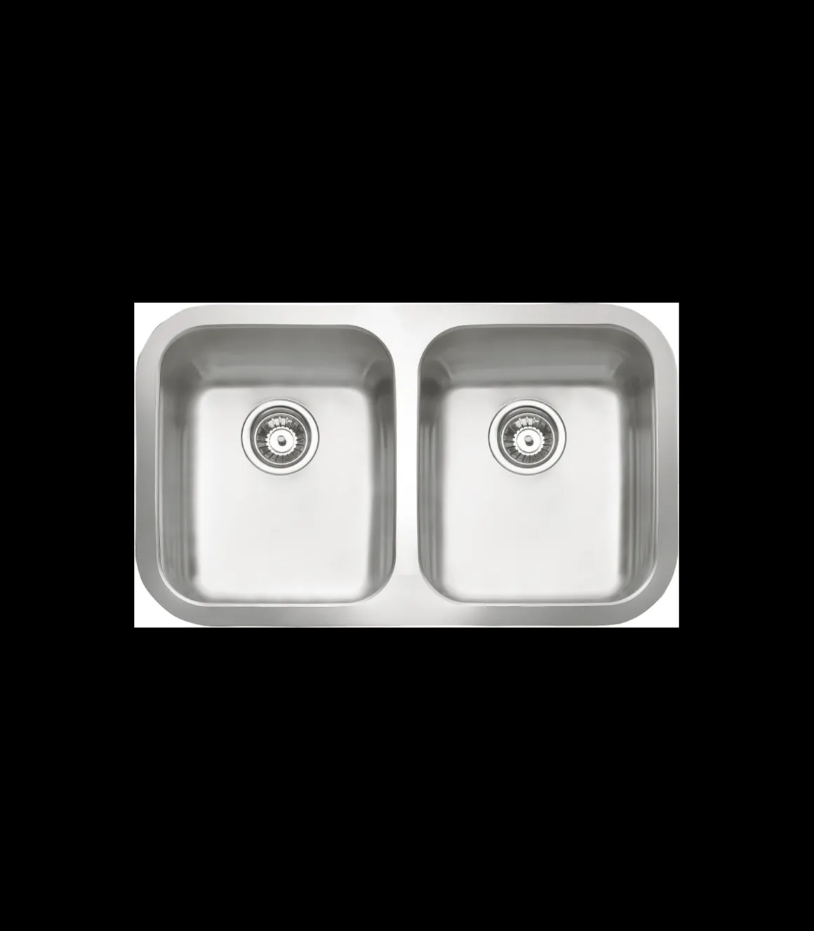 Fregadero de 2 senos en inox Singapur, 23 cm(alto)79 cm(ancho)45 cm(largo)