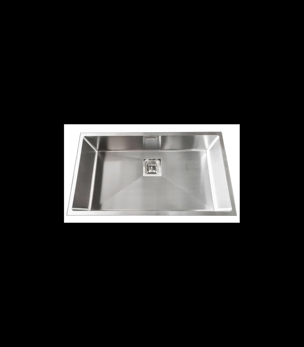 Fregadero de un seno en inox Israel, 77,6 cm(ancho)43,6 cm(largo)