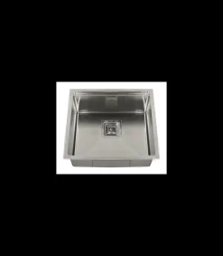 Fregadero de un seno en inox Kenia, 21,5 cm(alto) 44 cm(ancho) 44 cm(largo)
