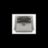Fregadero de un seno en inox Laos, 21,5 cm(alto) 49 cm(ancho) 44 cm(largo)