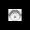 Fregadero de un seno en inox Suecia, 18 cm(alto)46 cm(ancho)46 cm(largo)