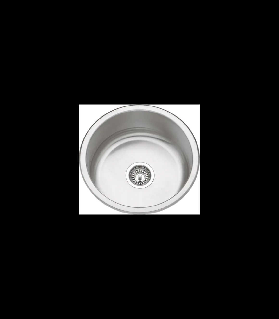 Fregadero de un seno en inox Suecia, 18 cm(alto)46 cm(ancho)46 cm(largo)