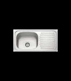 Fregadero Venezuela con orificio y con escurridor a la izquierda,18 cm(alto)75 cm(ancho)40 cm(largo)