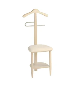 Galán 361 con asiento en beige herrajes cromado satinado lacado cambrian, 105 cm(alto)45 cm(ancho)41 cm(largo)