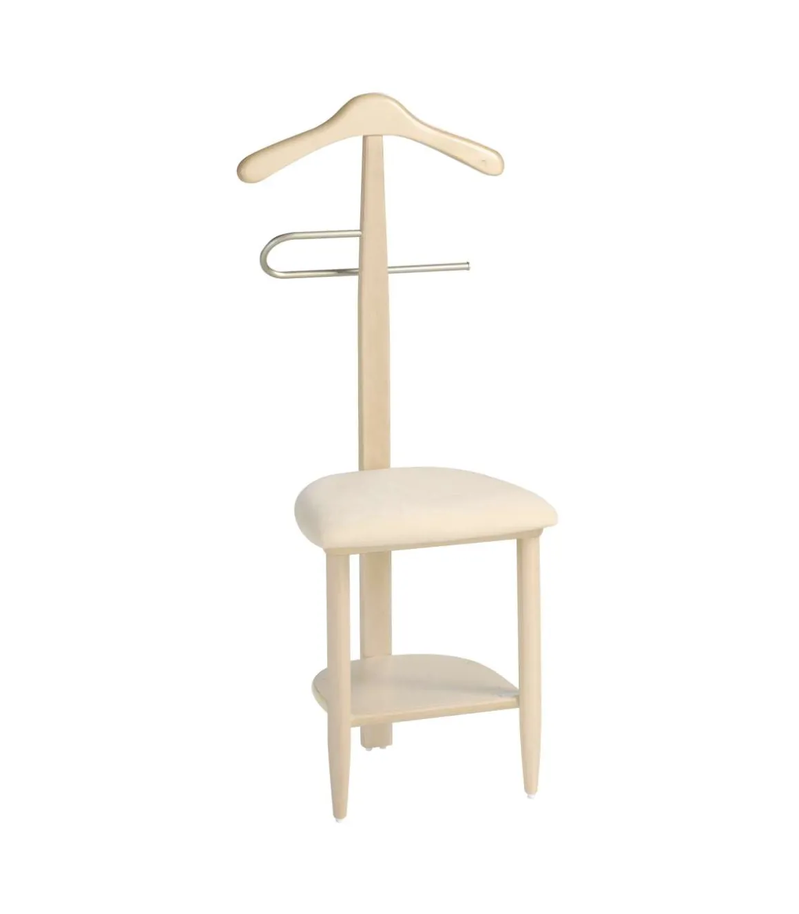 Galán 361 con asiento en beige herrajes cromado satinado lacado cambrian, 105 cm(alto)45 cm(ancho)41 cm(largo)