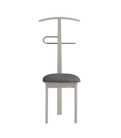 Galán 364 con asiento herrajes cromado satinado lacado en visón, 108 cm(alto)46 cm(ancho)44 cm(largo)