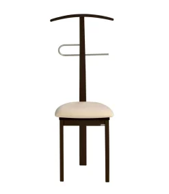 Galán 364 con asiento herrajes cromado satinado lacado en wengué, 108 cm(alto)46 cm(ancho)44 cm(largo)