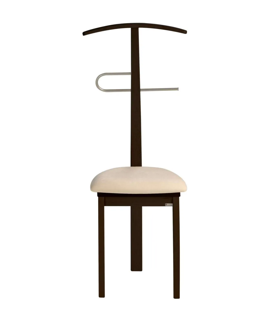 Galán 364 con asiento herrajes cromado satinado lacado en wengué, 108 cm(alto)46 cm(ancho)44 cm(largo)