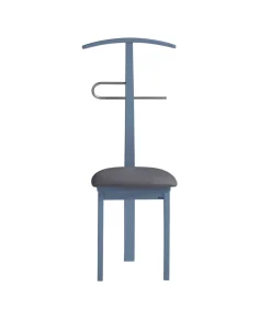 Galán 364 con asiento herrajes cromado satinado lacado en azul, 108 cm(alto)46 cm(ancho)44 cm(largo)