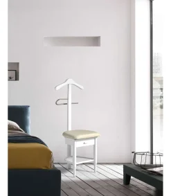 Galán 362 herraje cromo lacado en color blanco, 115cm(alto) 45cm(ancho) 41cm(largo)